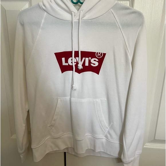 Levi’s White Graphic Hoodie - Picture 1 of 4
